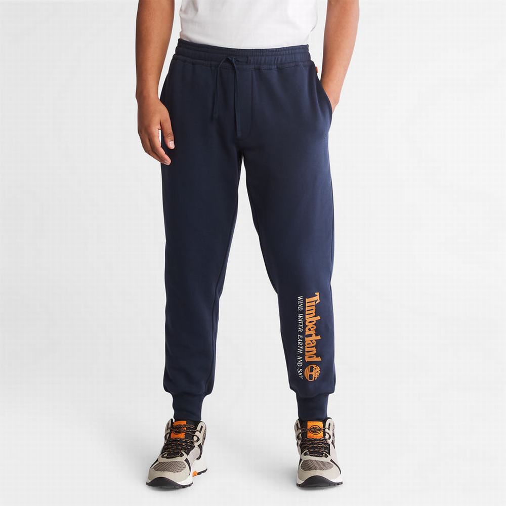 Nohavice Timberland Vietor, Vody, Earth, and Sky™ Sweatpants Panske Námornícka Modrá | BW2561398