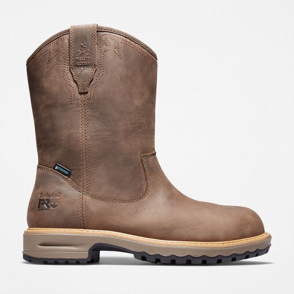 Pracovne Cizmy Timberland Ashlar Pull On Alloy Spicou Waterproof Damske Hnede | UF8345769