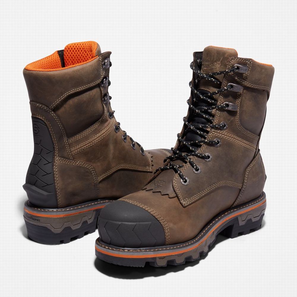 Pracovne Cizmy Timberland Boondock HD Logger Composite Spicou Waterproof Panske Káva | EN8295706