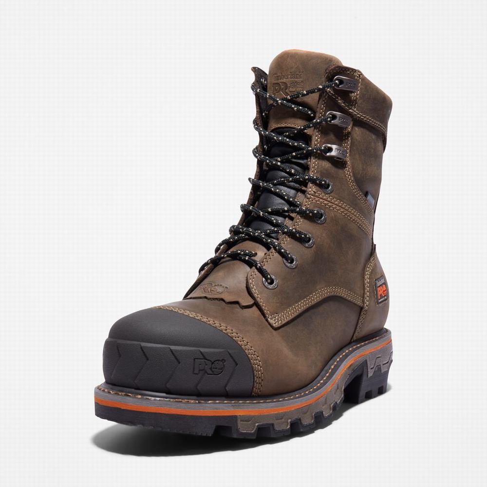 Pracovne Cizmy Timberland Boondock HD Logger Composite Spicou Waterproof Panske Káva | EN8295706