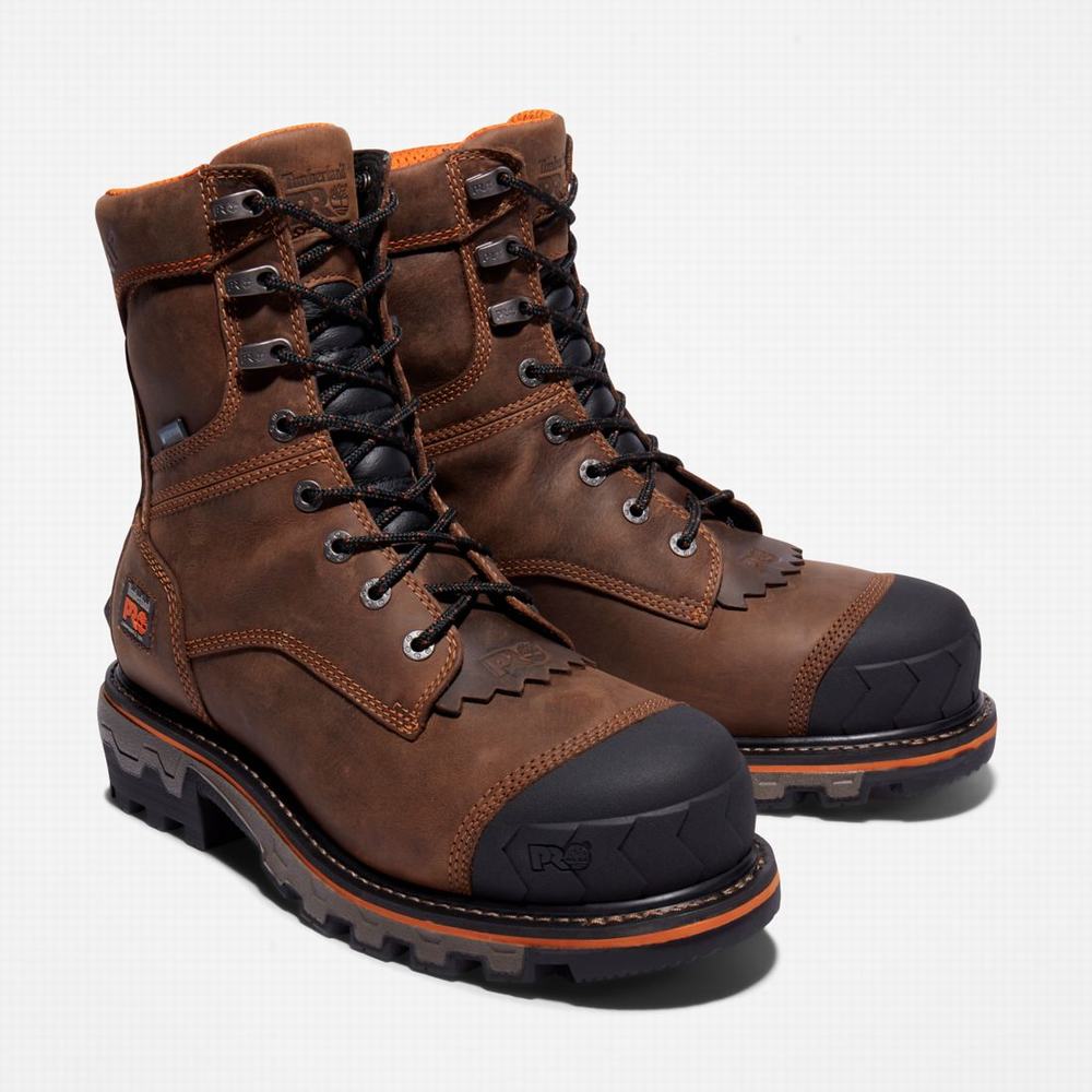 Pracovne Cizmy Timberland Boondock HD Logger Composite Spicou Waterproof Panske Tmavo Hnede | PJ8109637