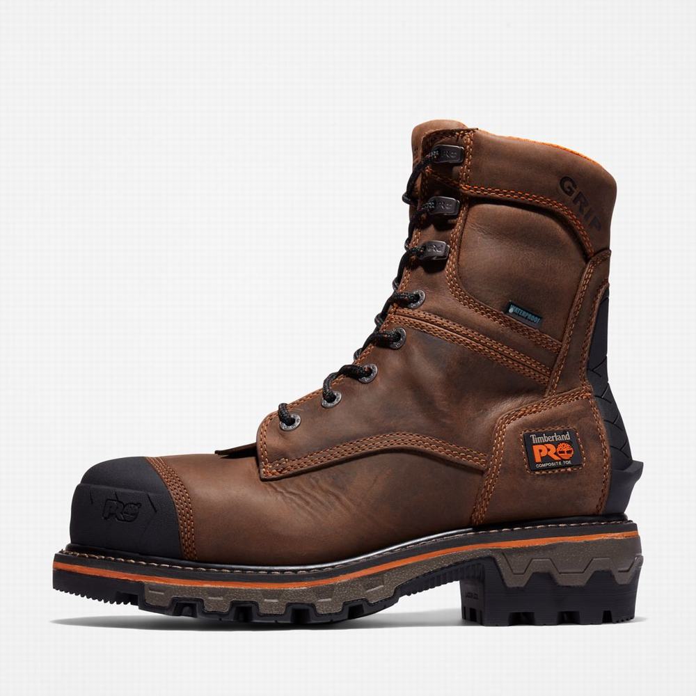 Pracovne Cizmy Timberland Boondock HD Logger Composite Spicou Waterproof Panske Tmavo Hnede | PJ8109637