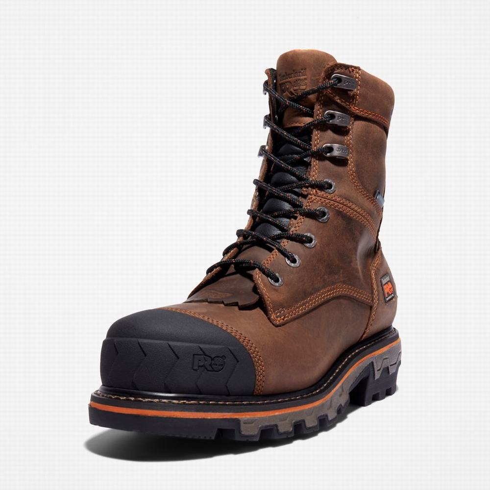 Pracovne Cizmy Timberland Boondock HD Logger Composite Spicou Waterproof Panske Tmavo Hnede | PJ8109637