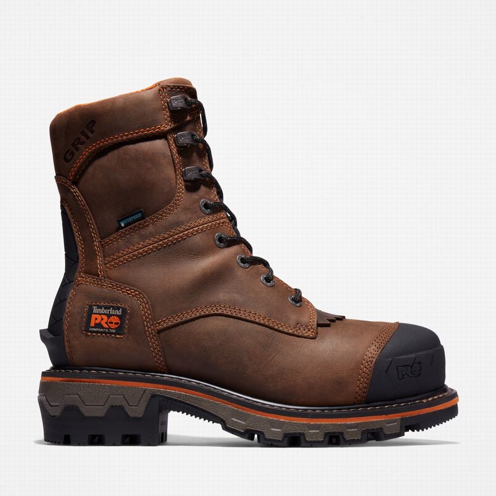 Pracovne Cizmy Timberland Boondock HD Logger Composite Spicou Waterproof Panske Tmavo Hnede | PJ8109637