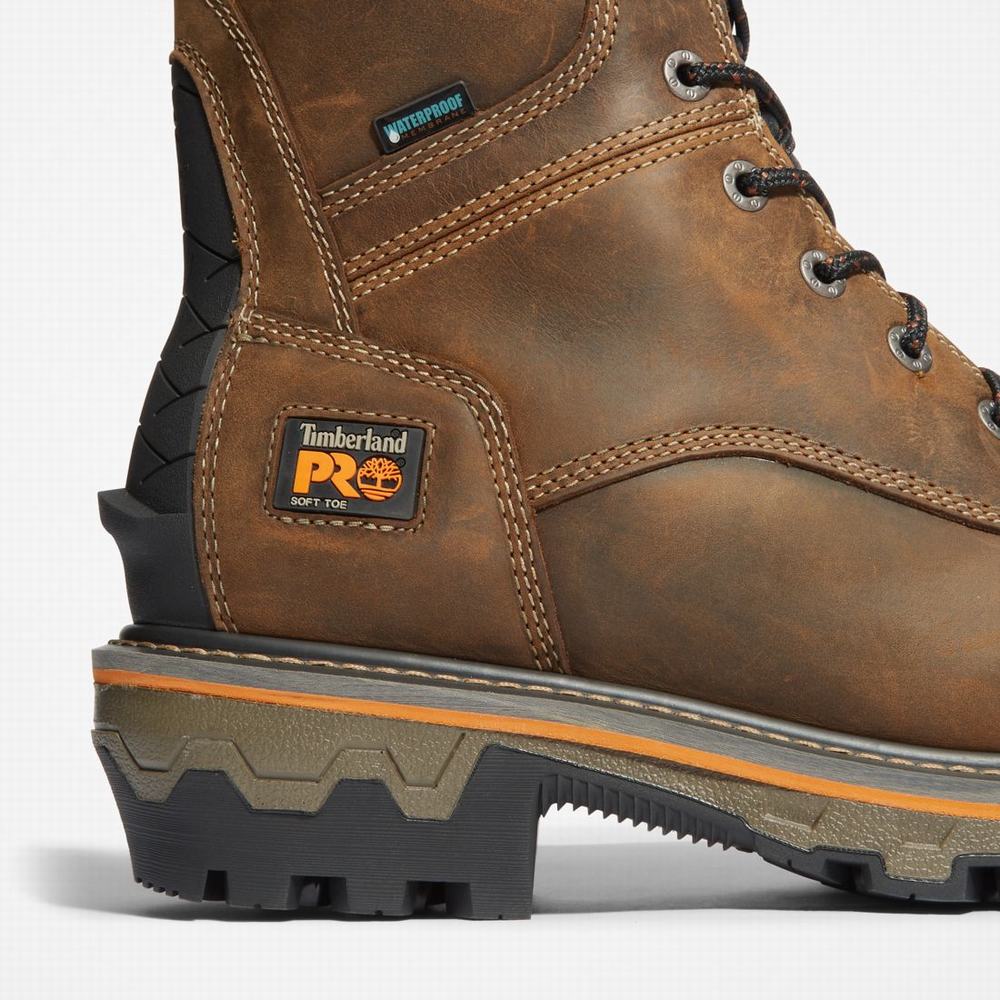 Pracovne Cizmy Timberland Boondock HD Logger Waterproof Panske Hnede | WR1762948