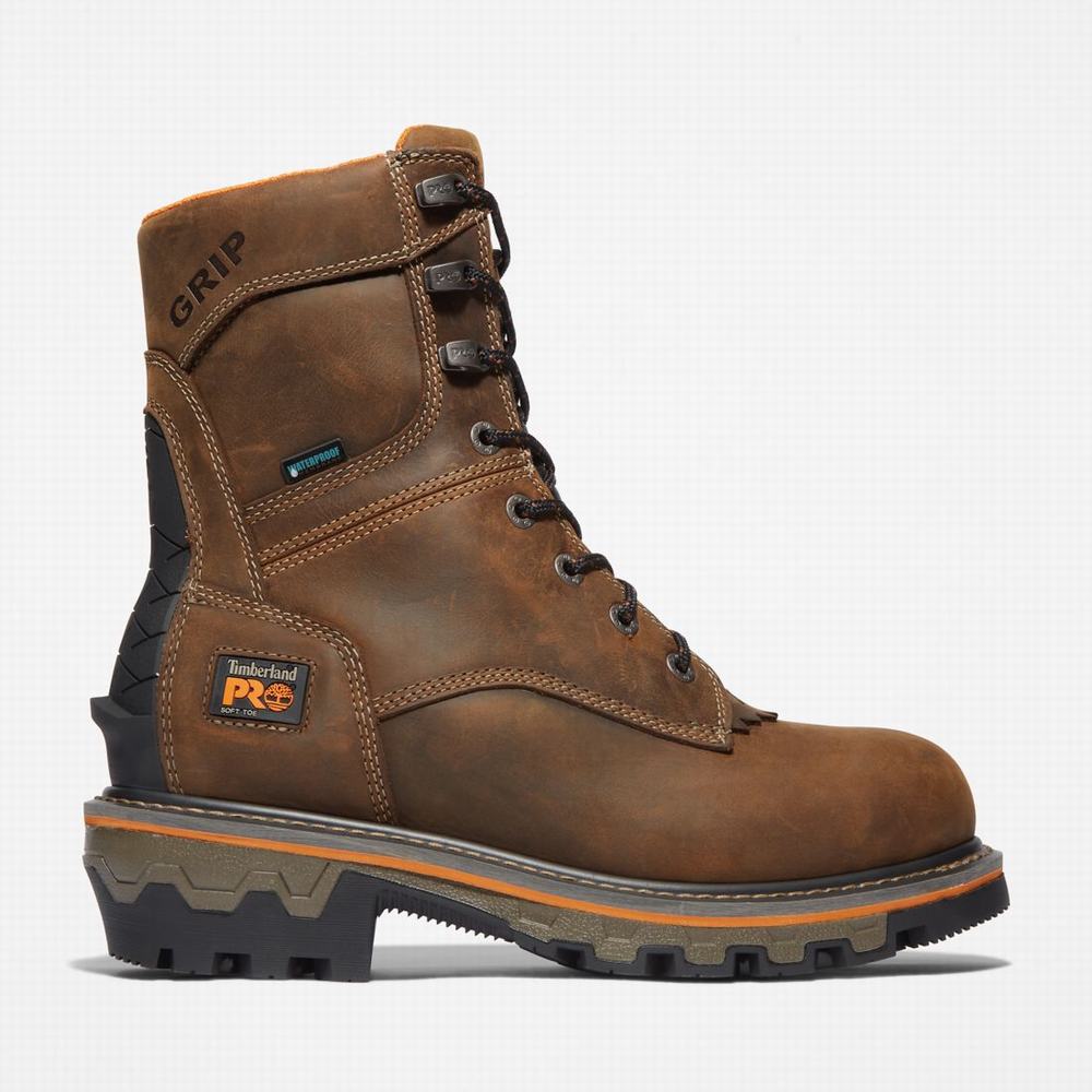 Pracovne Cizmy Timberland Boondock HD Logger Waterproof Panske Hnede | WR1762948