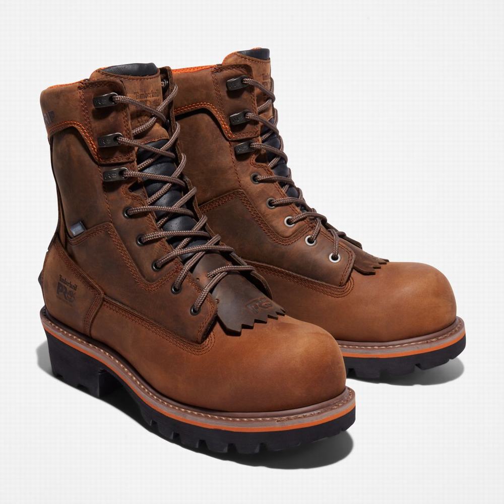 Pracovne Cizmy Timberland Evergreen Logger Composite Spicou Waterproof Panske Hnede | QK3260415