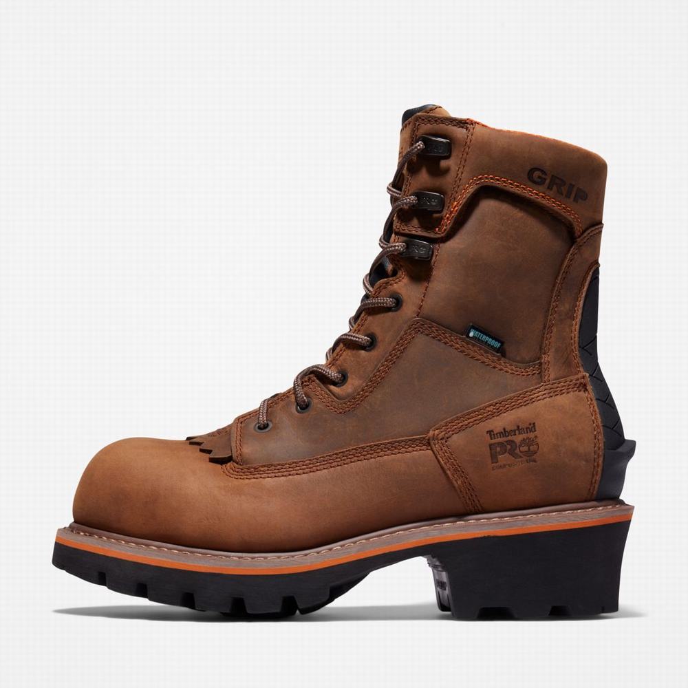 Pracovne Cizmy Timberland Evergreen Logger Composite Spicou Waterproof Panske Hnede | QK3260415