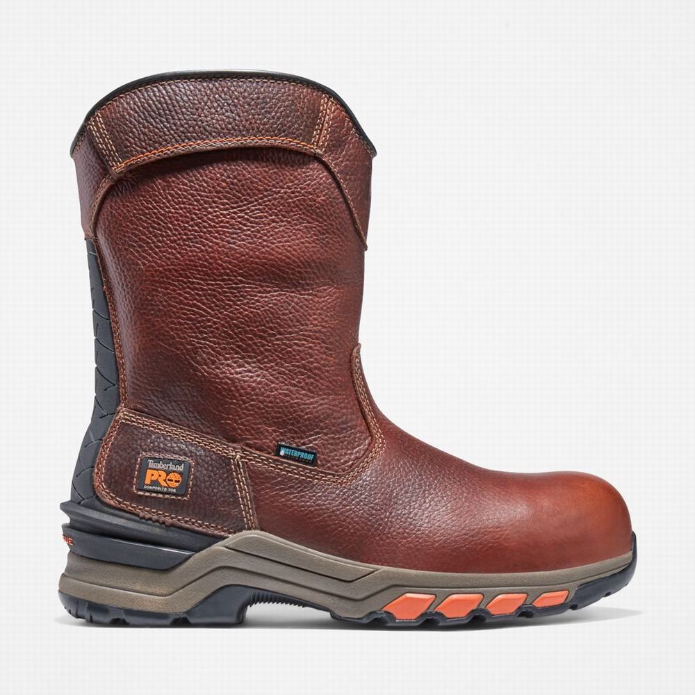 Pracovne Cizmy Timberland Hypercharge Pull On Composite Spicou Waterproof Panske Hnede | QC1368092