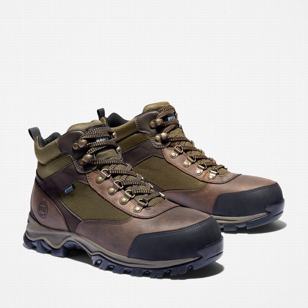 Pracovne Cizmy Timberland Keele Ridge Steel Spicou Waterproof Panske Hnede | XM0849213