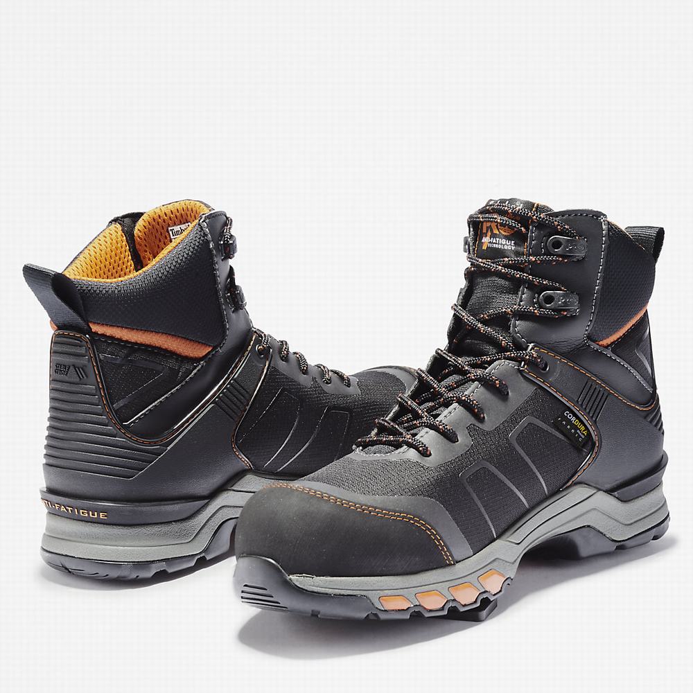 Pracovne Cizmy Timberland PRO® Hypercharge Textilne Composite Bezpečnostné Spicou Panske Čierne | HD4857120