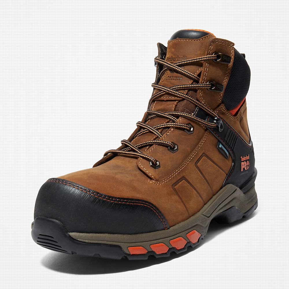 Pracovne Cizmy Timberland PRO® Hypercharge Composite Bezpečnostné Spicou Waterproof Panske Hnede | WY1420856