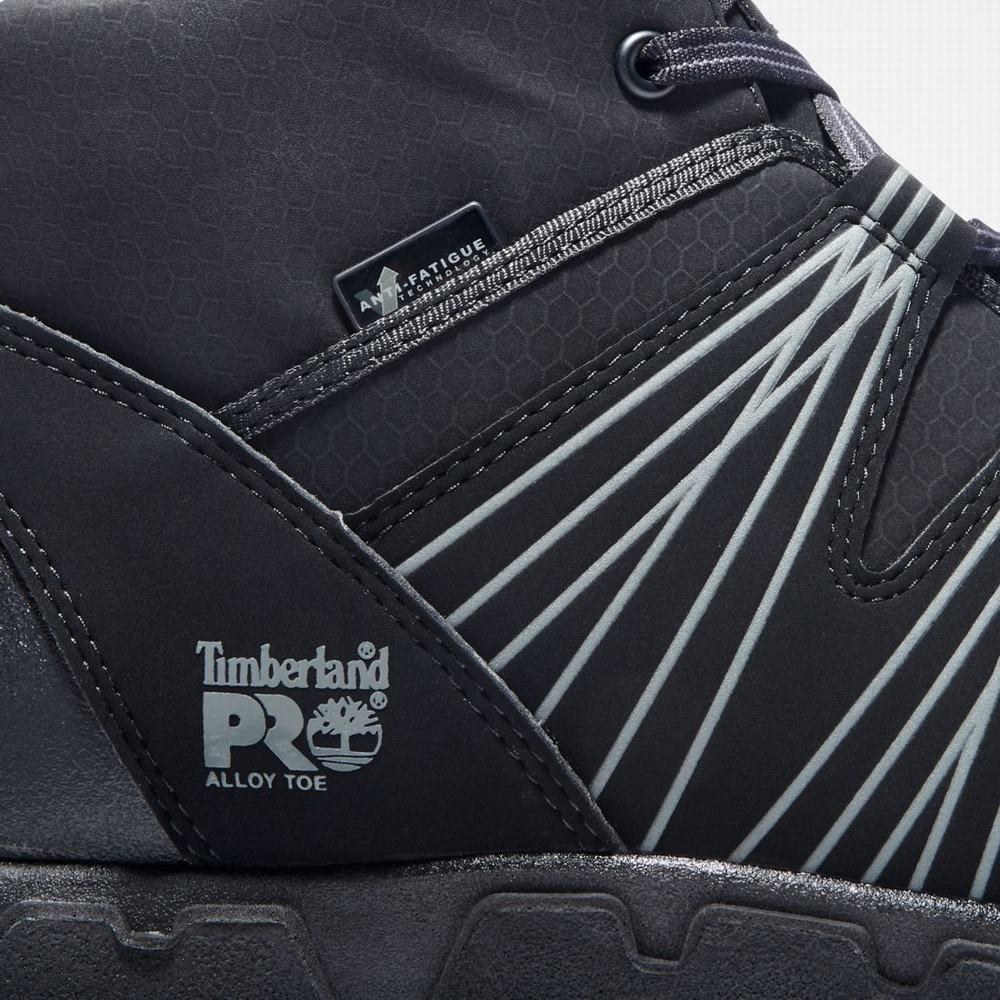 Pracovne Cizmy Timberland PRO® Powertrain Alloy Spicou Pracovná Sneaker Panske Čierne | SR3086172