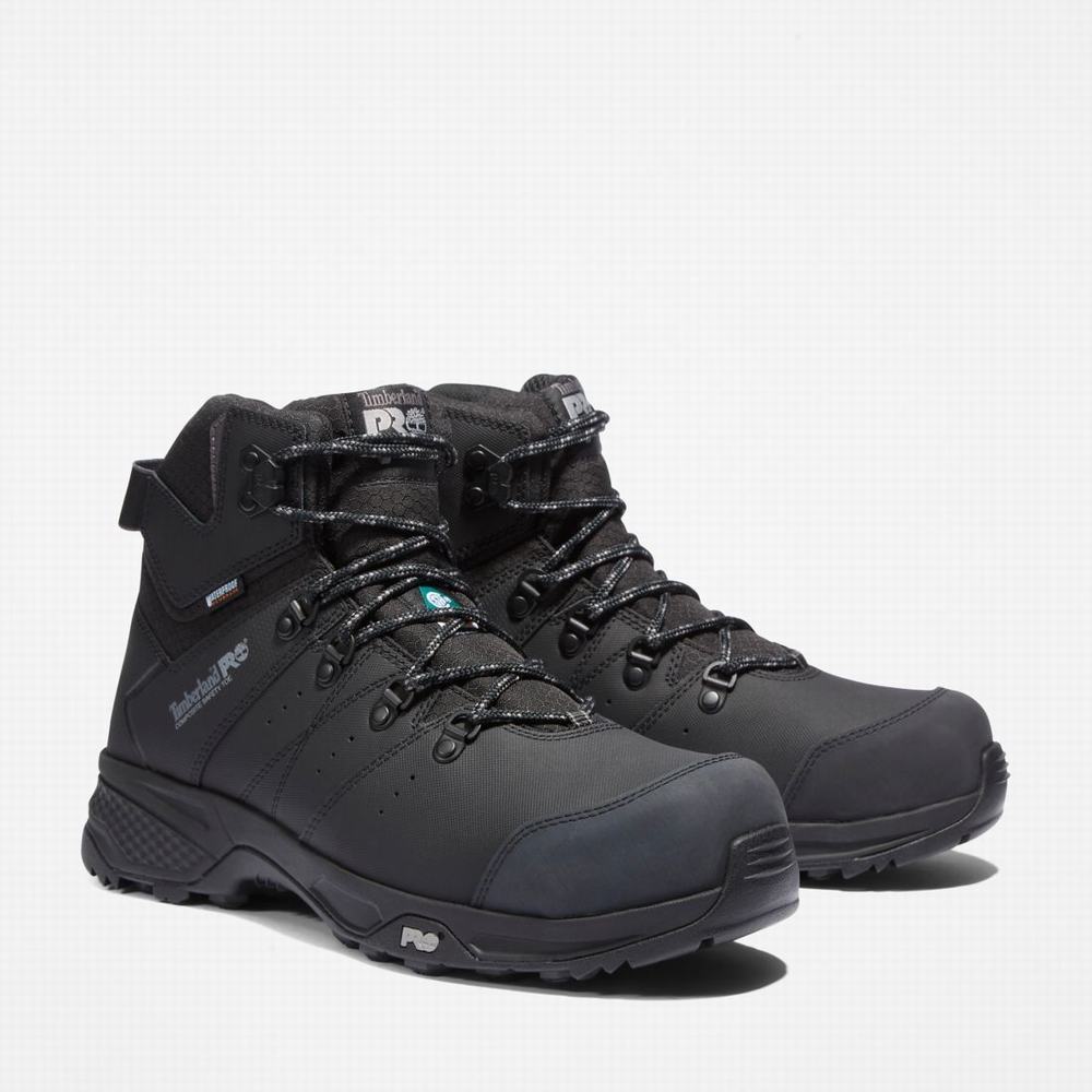 Pracovne Cizmy Timberland Switchback Waterproof Comp-Spicou Panske Čierne | DV4583109