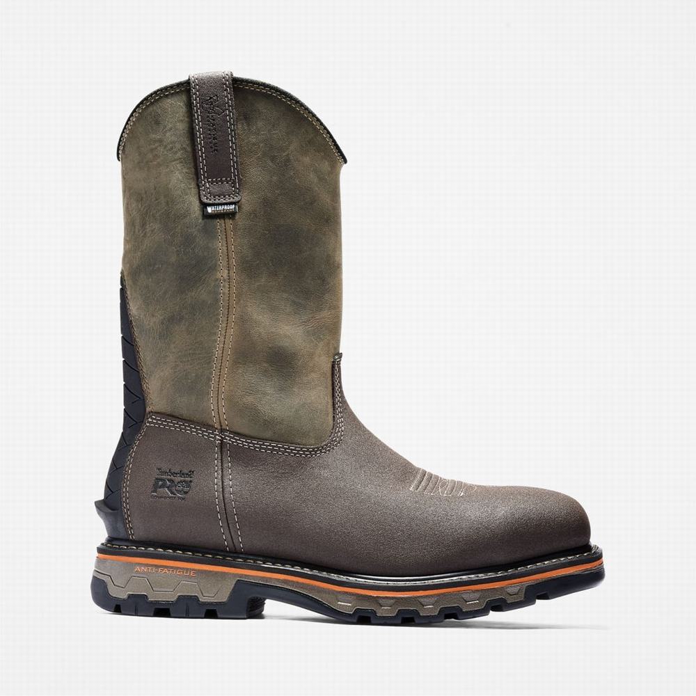 Pracovne Cizmy Timberland True Grit Pull On Composite Spicou Waterproof Panske Hnede | WF3760428