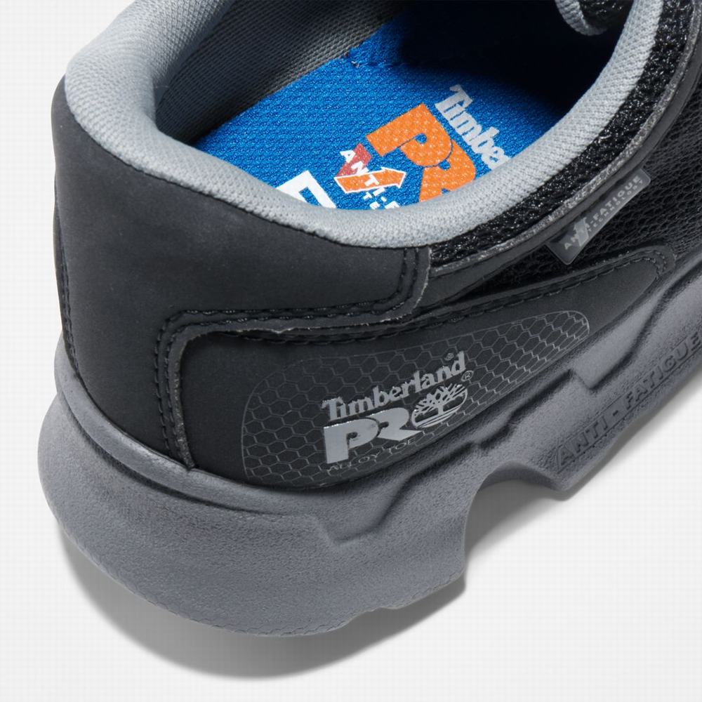 Pracovne Topanky Timberland PRO® Powertrain Alloy Spicou Pracovná Sneaker Panske Čierne Siva | SB7864391