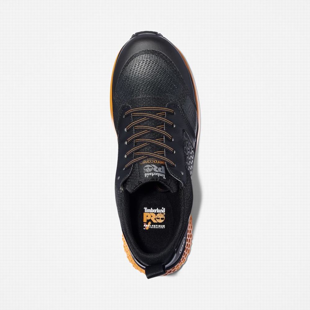 Pracovne Topanky Timberland Reaxion Composite Spicou Pracovná Sneaker Panske Čierne Oranžové | OT4038765