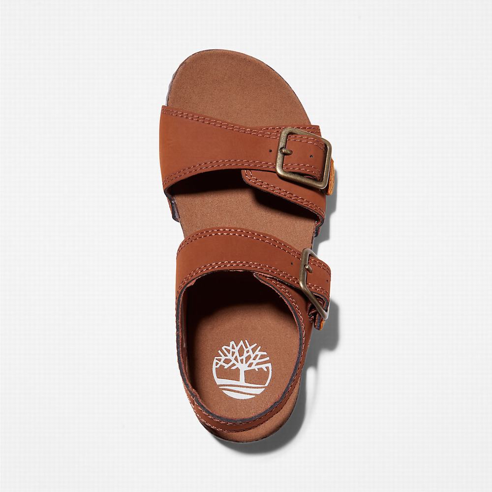 Sandále Timberland Castle Island Backstrap Detske Hnede | EW0516782