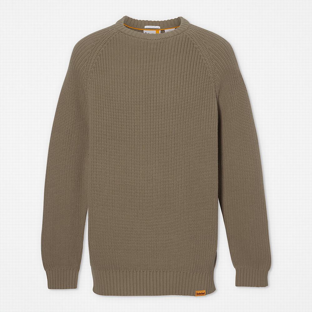 Svetre Timberland Beards Brook Crew-Neck Panske Tmavo Zelene | IO8314209