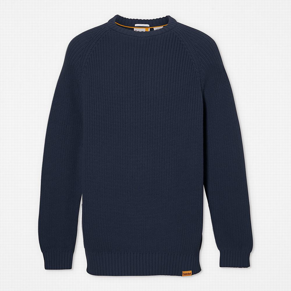 Svetre Timberland Beards Brook Crew-Neck Panske Námornícka Modrá | UH3096485