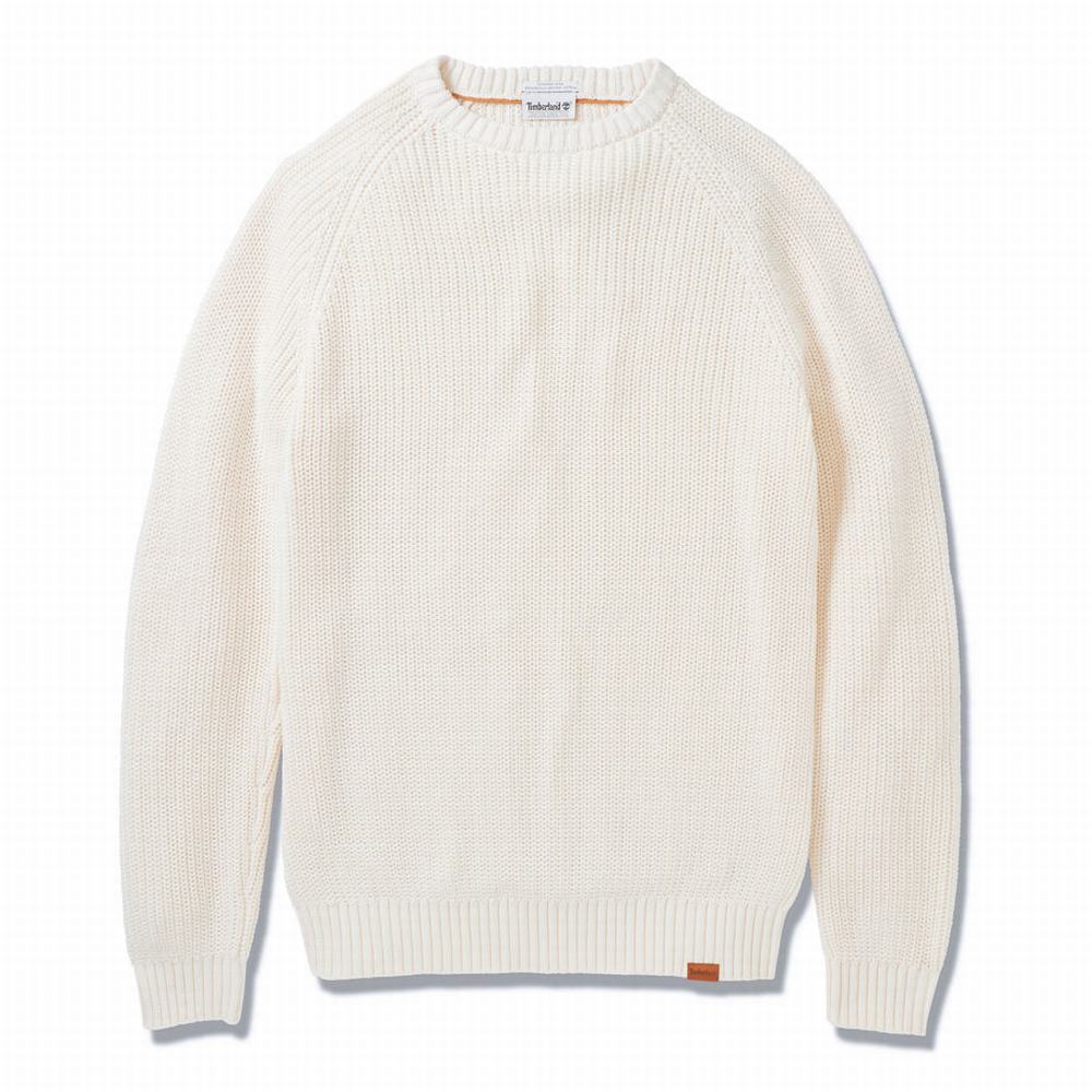 Svetre Timberland Beards Brook Crew-Neck Panske Béžové | VK2103748