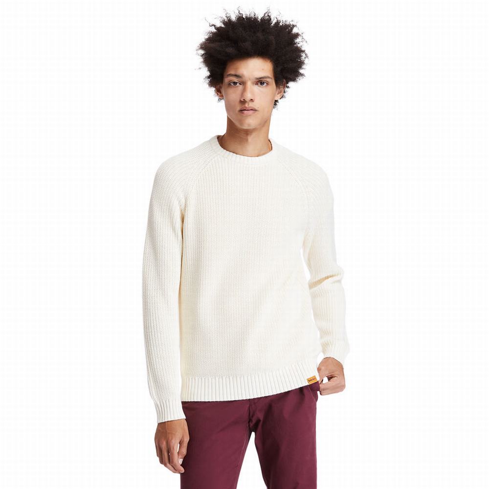 Svetre Timberland Beards Brook Crew-Neck Panske Béžové | VK2103748