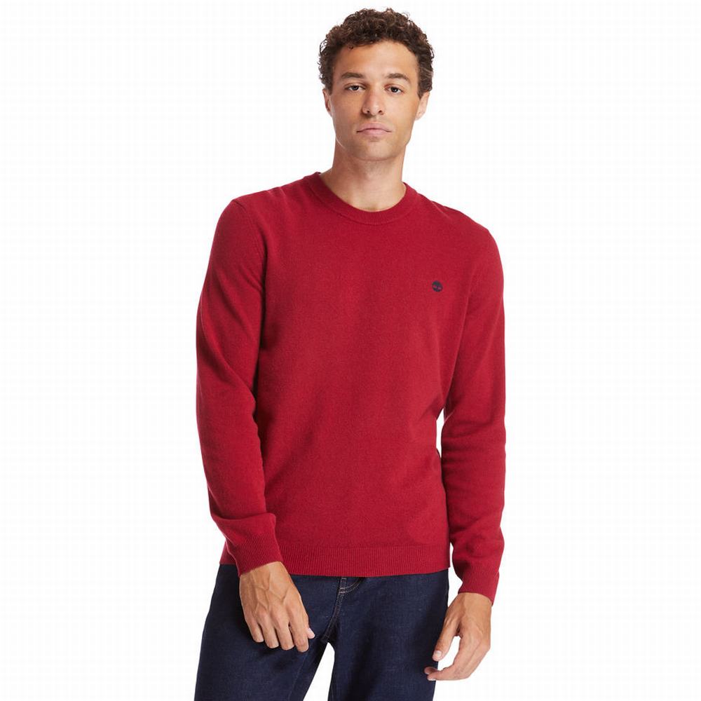 Svetre Timberland Cohas Brook Crewneck Panske Červené | JO8763509