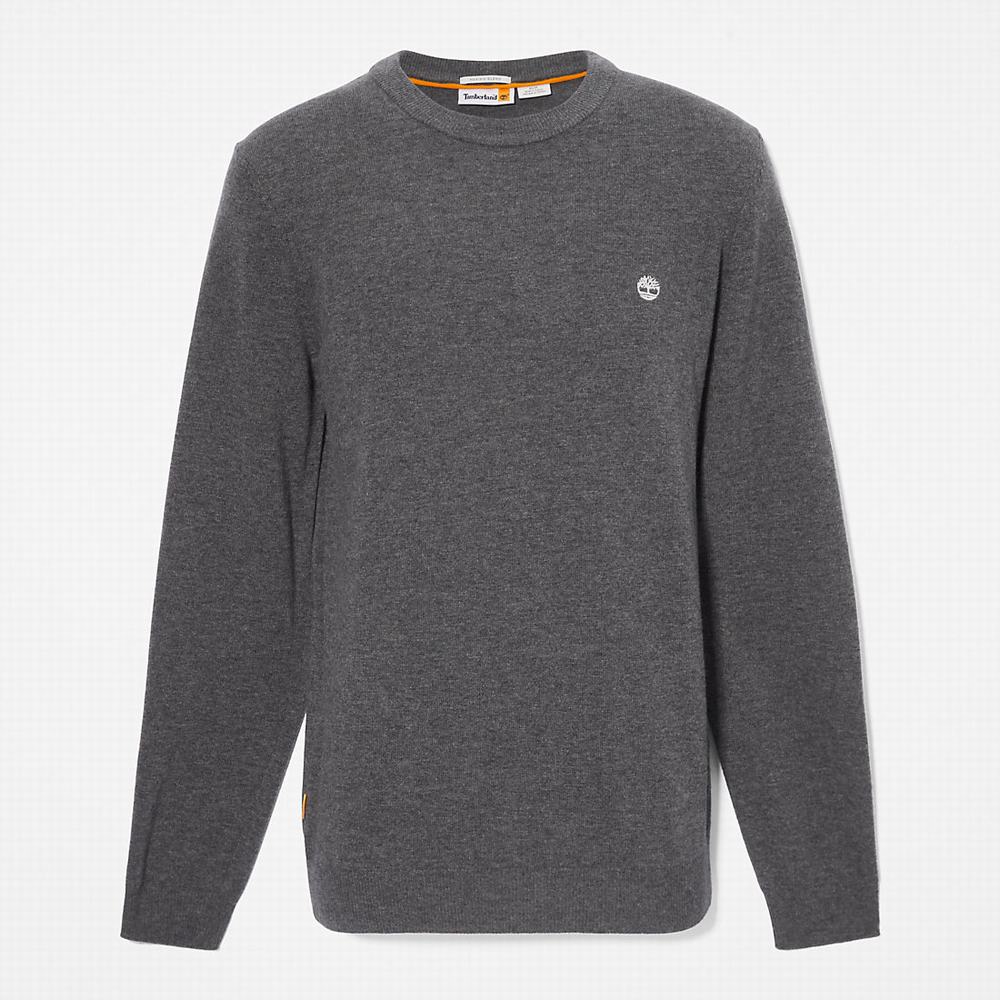 Svetre Timberland Cohas Brook Crewneck Panske Tmavo Siva | OM7892631