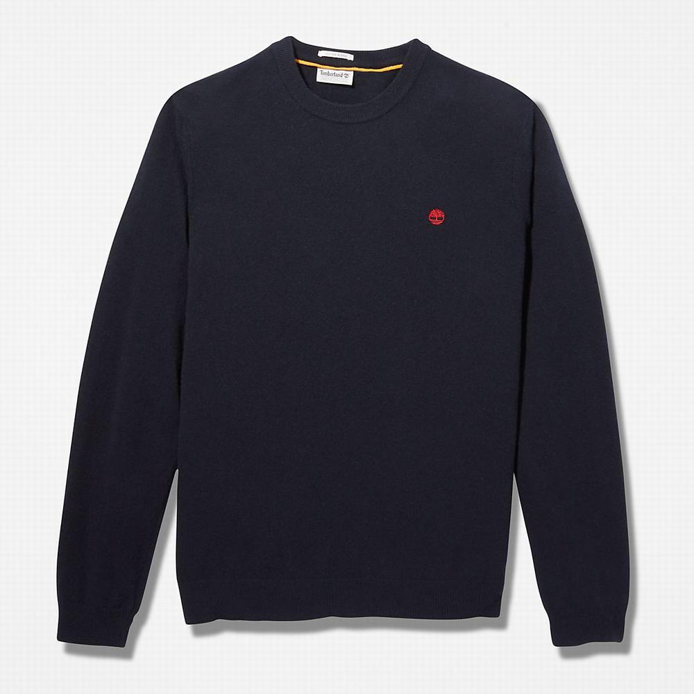 Svetre Timberland Cohas Brook Crewneck Panske Námornícka Modrá | QA0459763