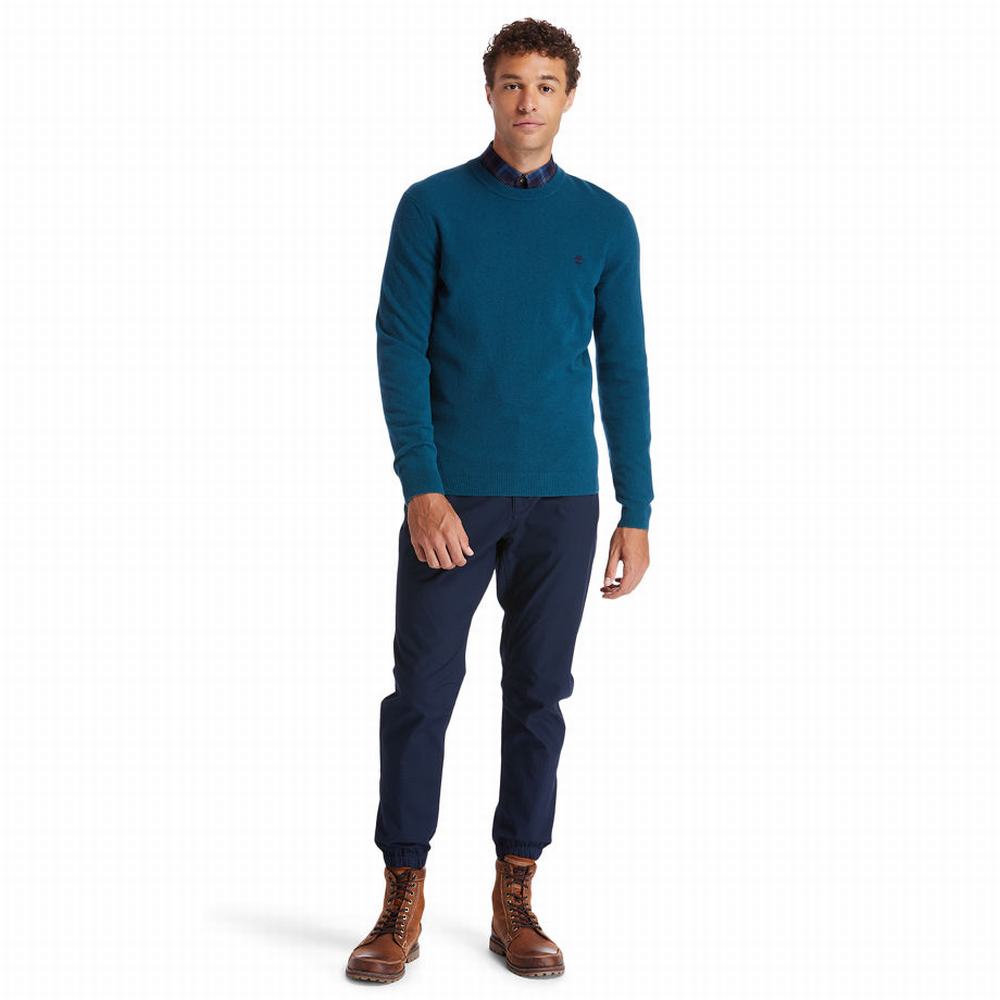 Svetre Timberland Cohas Brook Crewneck Panske Zelene | QF3548607