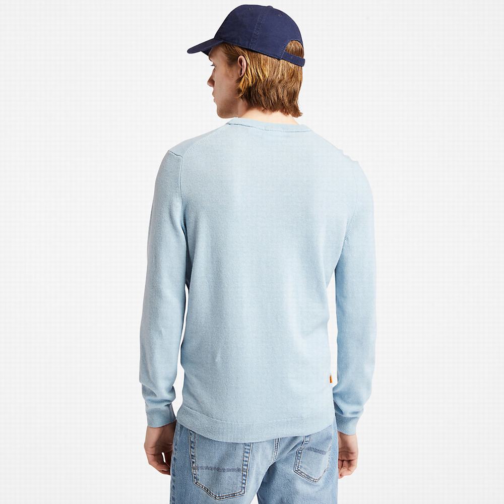 Svetre Timberland Cohas Brook Crewneck Panske Svetlo Modre | VB6352840