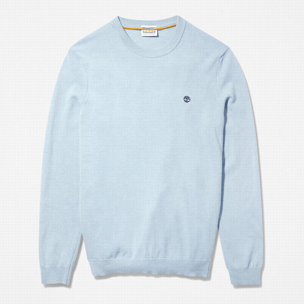 Svetre Timberland Cohas Brook Crewneck Panske Svetlo Modre | VB6352840