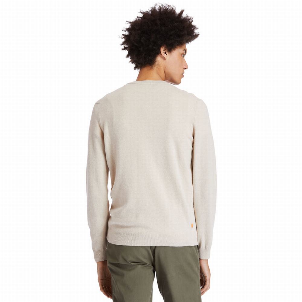 Svetre Timberland Cohas Brook Crewneck Panske Béžové | YC6914037