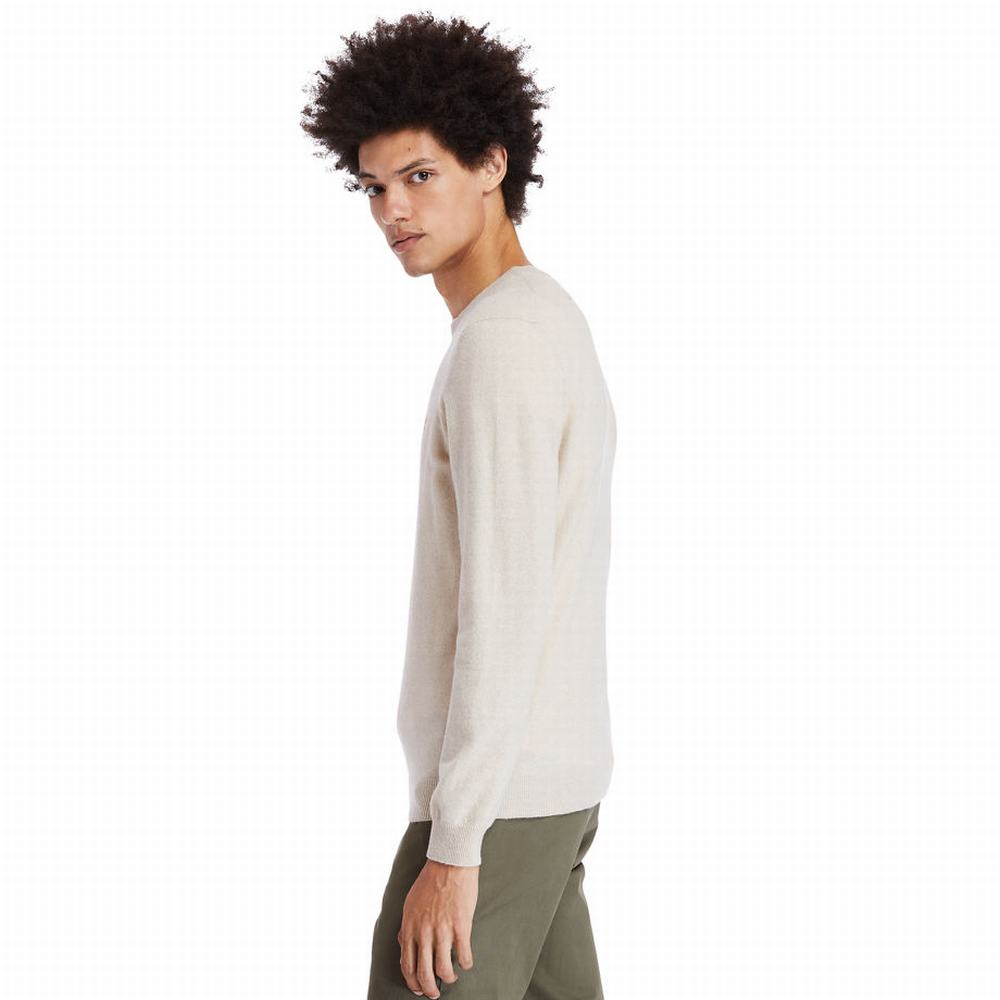 Svetre Timberland Cohas Brook Crewneck Panske Béžové | YC6914037