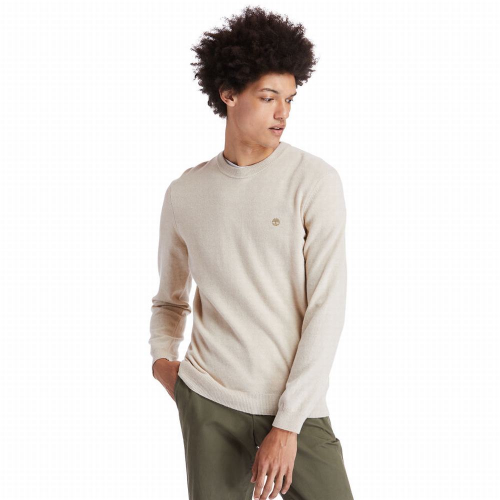 Svetre Timberland Cohas Brook Crewneck Panske Béžové | YC6914037