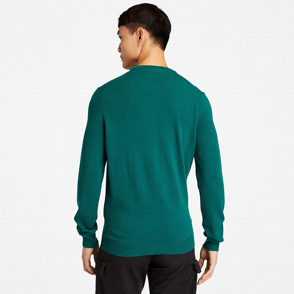 Svetre Timberland Cohas Brook Crewneck Panske Zelene | ZB4053718