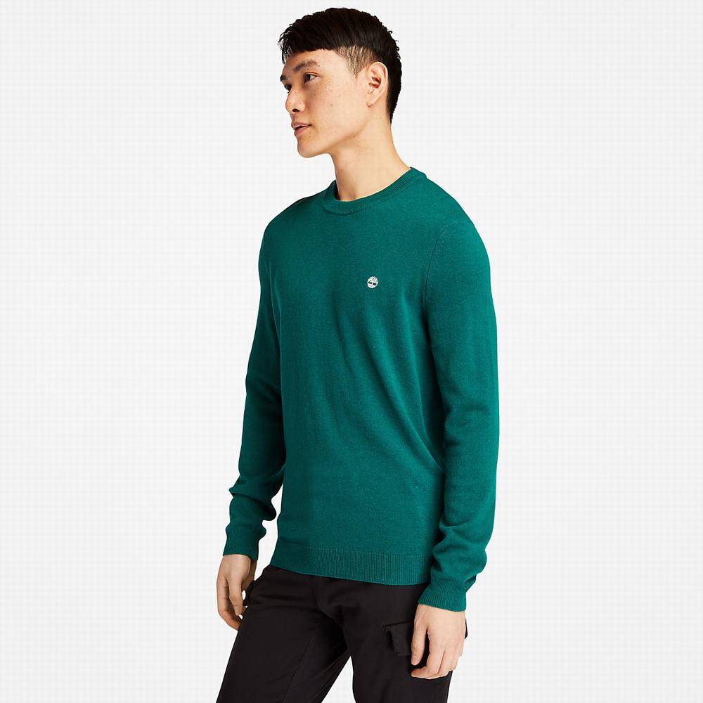 Svetre Timberland Cohas Brook Crewneck Panske Zelene | ZB4053718