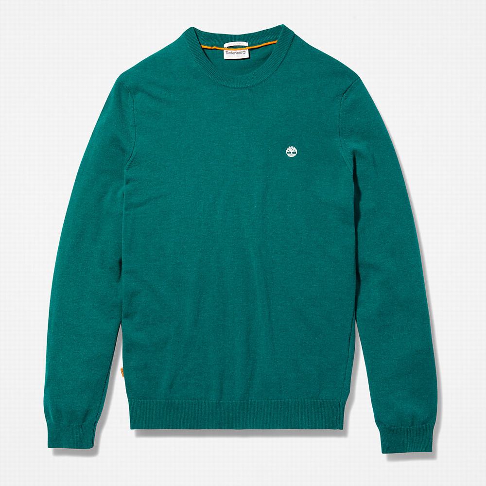 Svetre Timberland Cohas Brook Crewneck Panske Zelene | ZB4053718