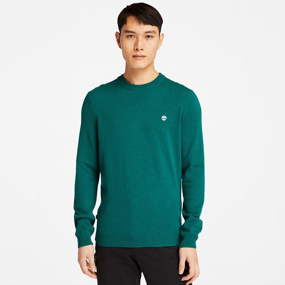 Svetre Timberland Cohas Brook Crewneck Panske Zelene | ZB4053718