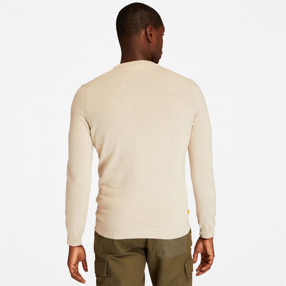 Svetre Timberland Cohas Brook Crewneck Panske Biele | ZJ3209175