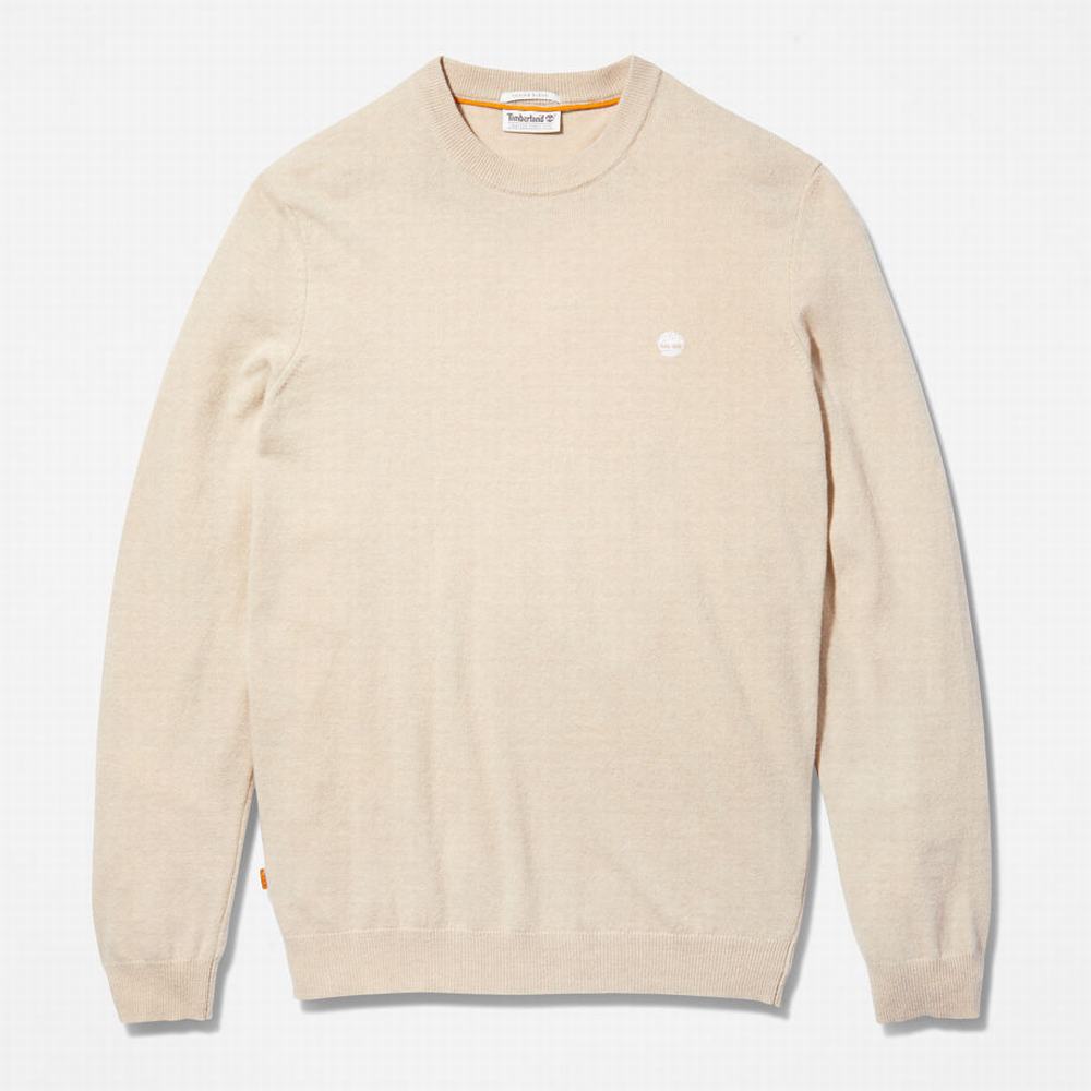 Svetre Timberland Cohas Brook Crewneck Panske Biele | ZJ3209175