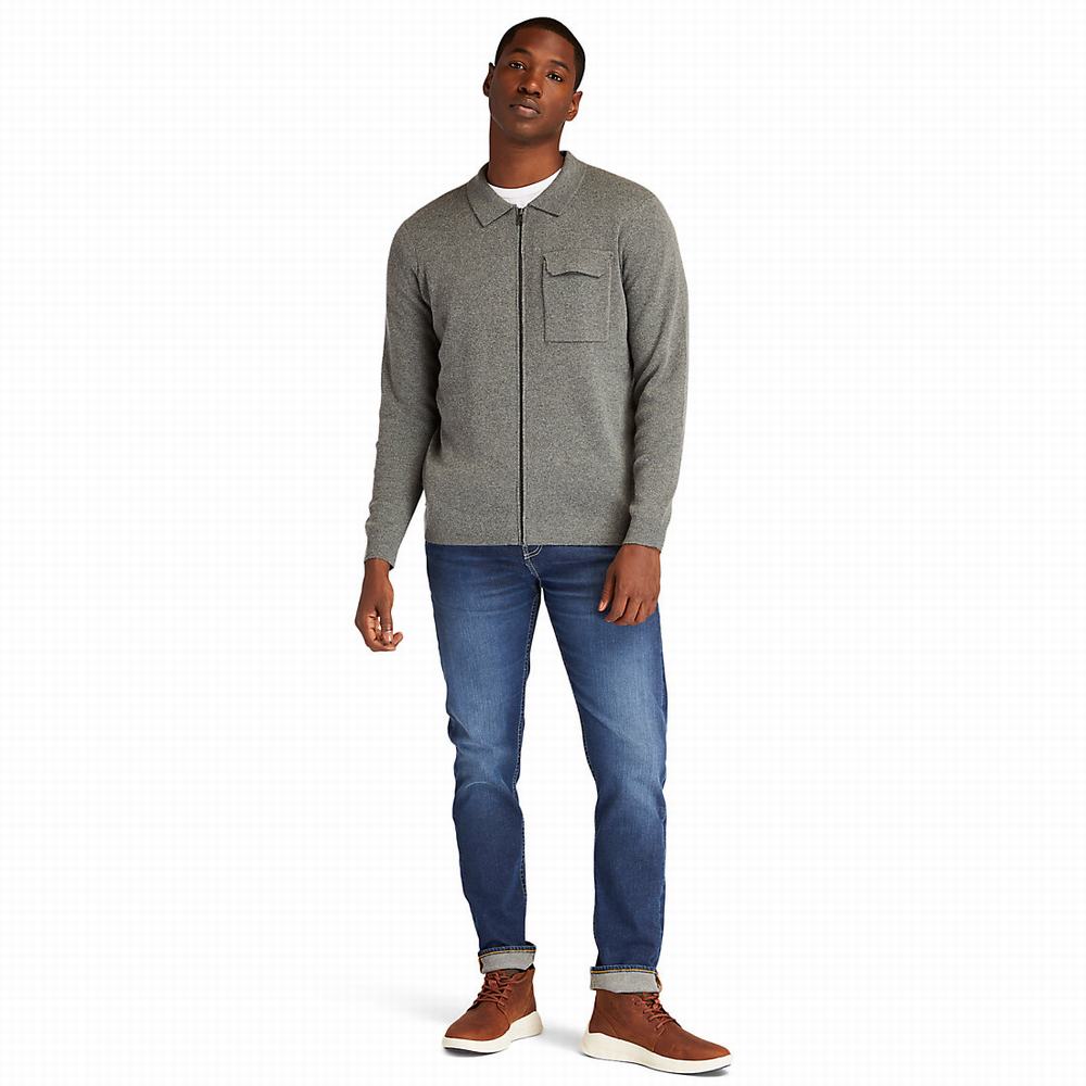 Svetre Timberland Full-Zip Panske Tmavo Siva | HL1507439