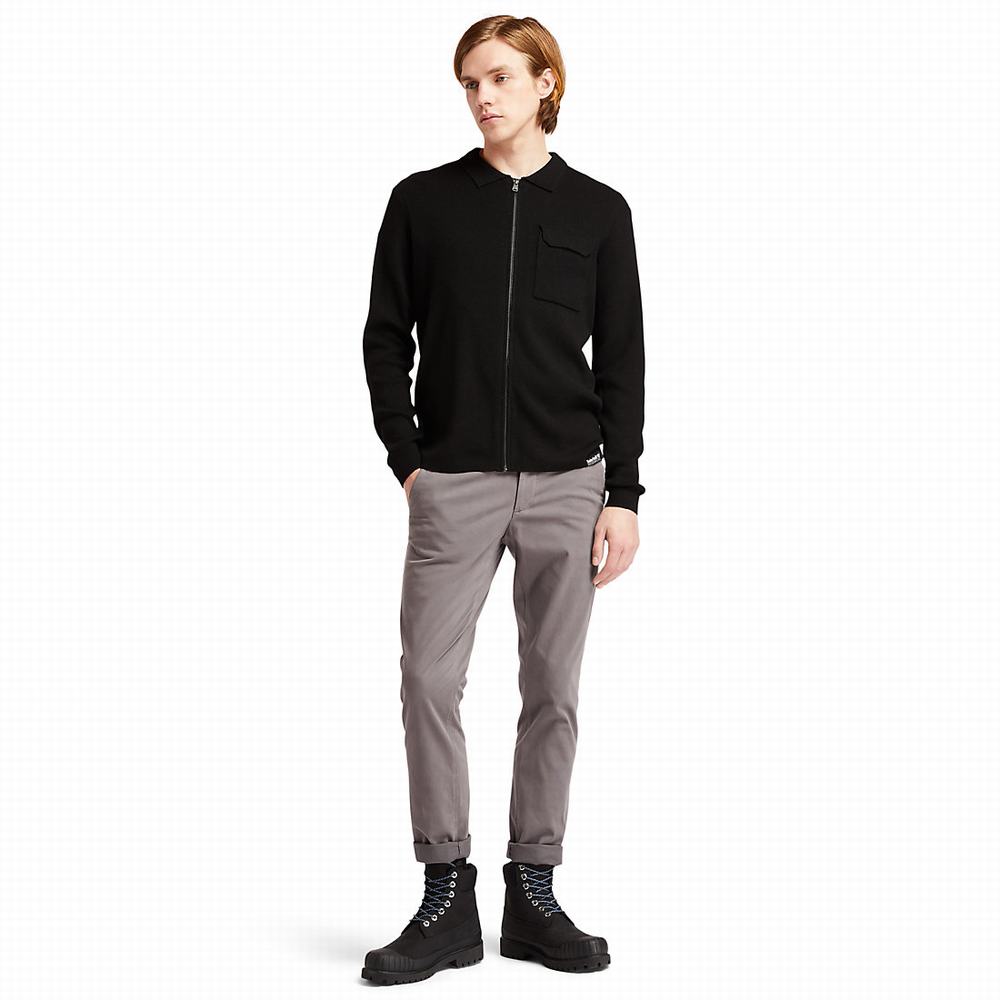 Svetre Timberland Full-Zip Panske Čierne | ZM2890643