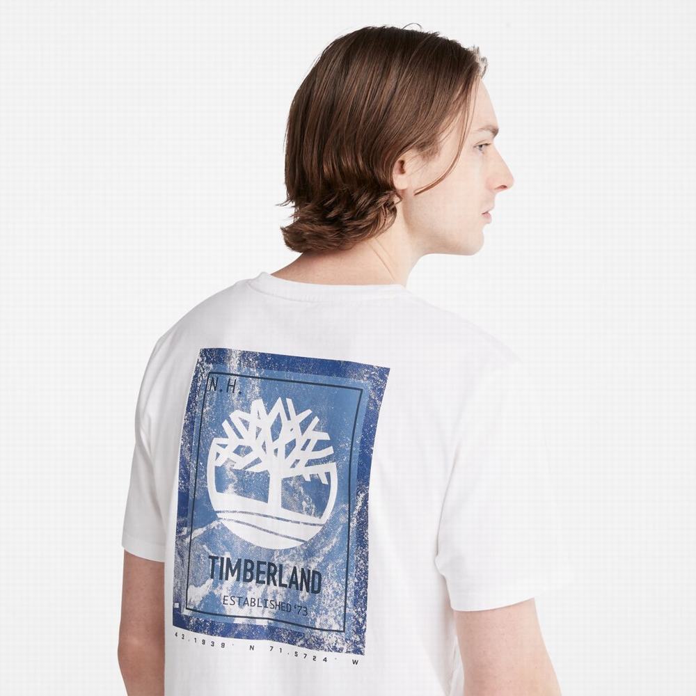 Tricko Timberland Back-Graphic T-Shirt Panske Biele | EI4085371