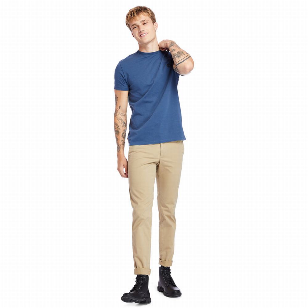 Tricko Timberland Dunstan River Crew Tee Panske Námornícka Modrá | HD6395820