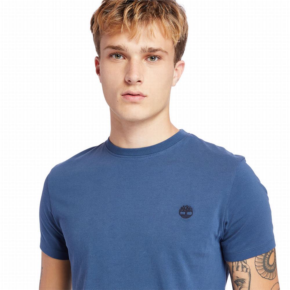 Tricko Timberland Dunstan River Crew Tee Panske Námornícka Modrá | HD6395820