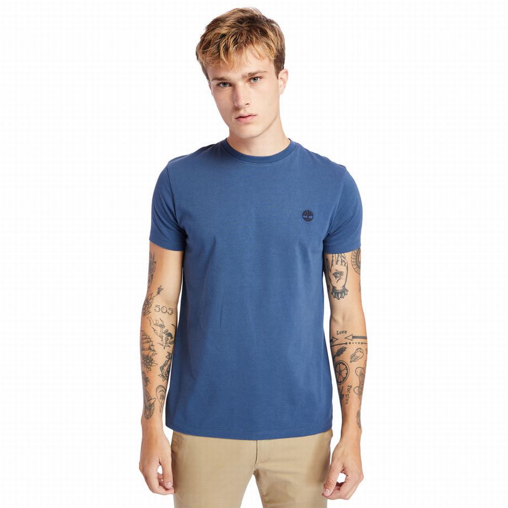 Tricko Timberland Dunstan River Crew Tee Panske Námornícka Modrá | HD6395820