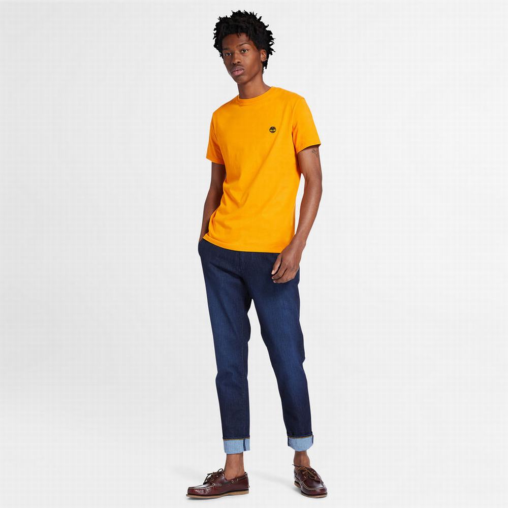 Tricko Timberland Dunstan River Crew Tee Panske Oranžové | PX7529613