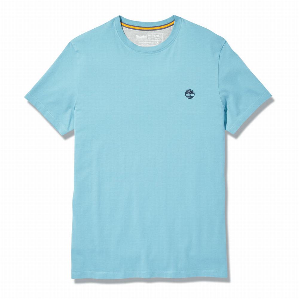 Tricko Timberland Dunstan River Crew Tee Panske Modre | VI5170346