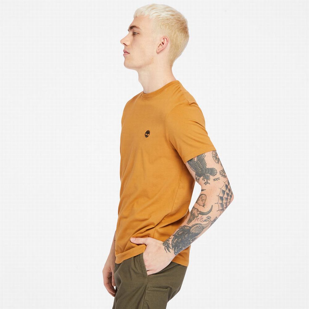 Tricko Timberland Dunstan River Crew Tee Panske Žlté | YW2608594